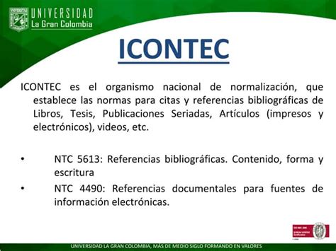 generador de normas icontec|Crear cita ICONTEC